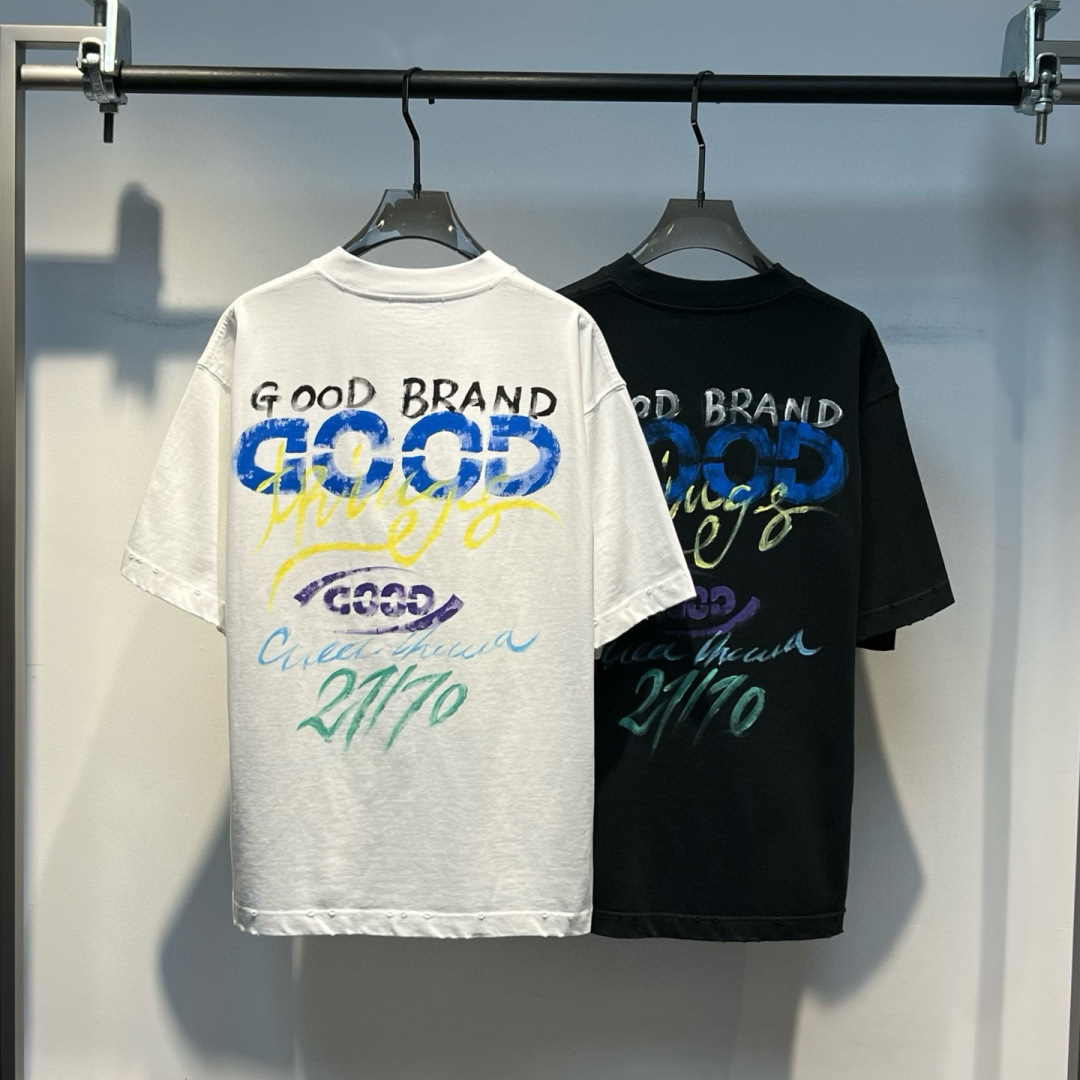 新款秋冬高克重T恤🆕颜色：黑，白码数：XS-XL款号：52110