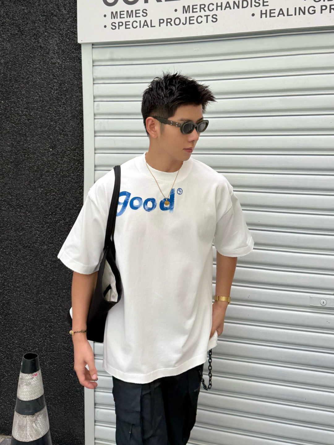 新款秋冬高克重T恤🆕颜色：黑，白码数：XS-XL款号：52110