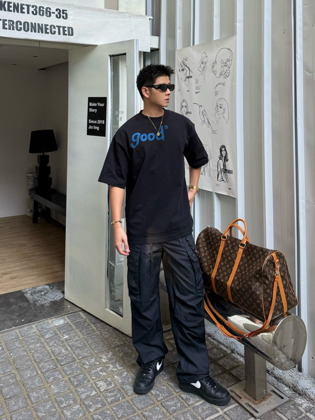 新款秋冬高克重T恤🆕颜色：黑，白码数：XS-XL款号：52110