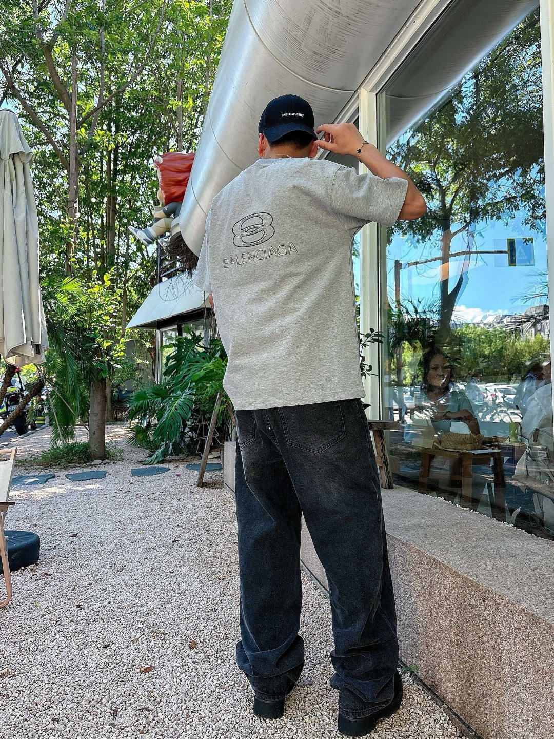 25新款磨毛短袖阔版T恤颜色：黑，白，灰尺码：XS-XL