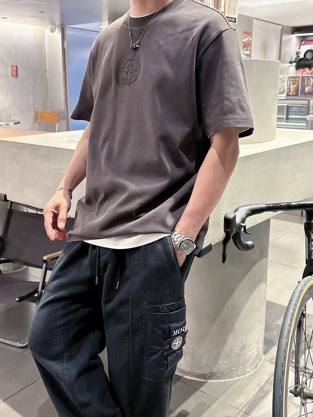 Dio 2025秋冬短袖系列尺码: M-3XL版型：微阔版型克重：270克重成份：碳素磨毛罗马棉平纹面料