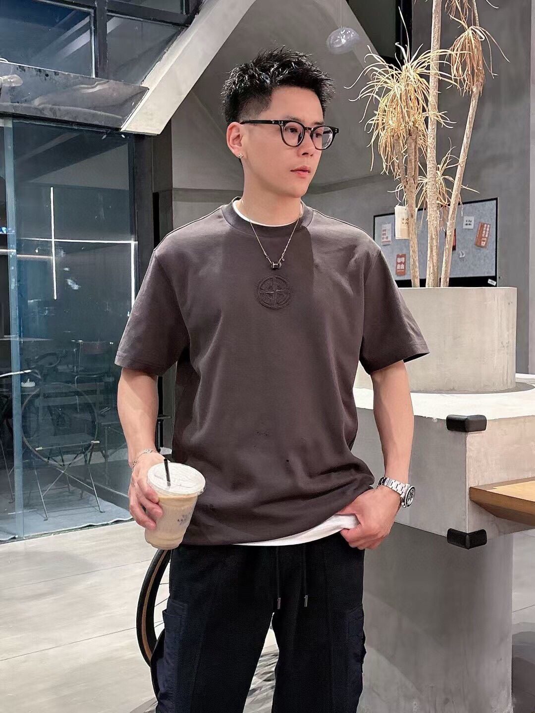 Dio 2025秋冬短袖系列尺码: M-3XL版型：微阔版型克重：270克重成份：碳素磨毛罗马棉平纹面料