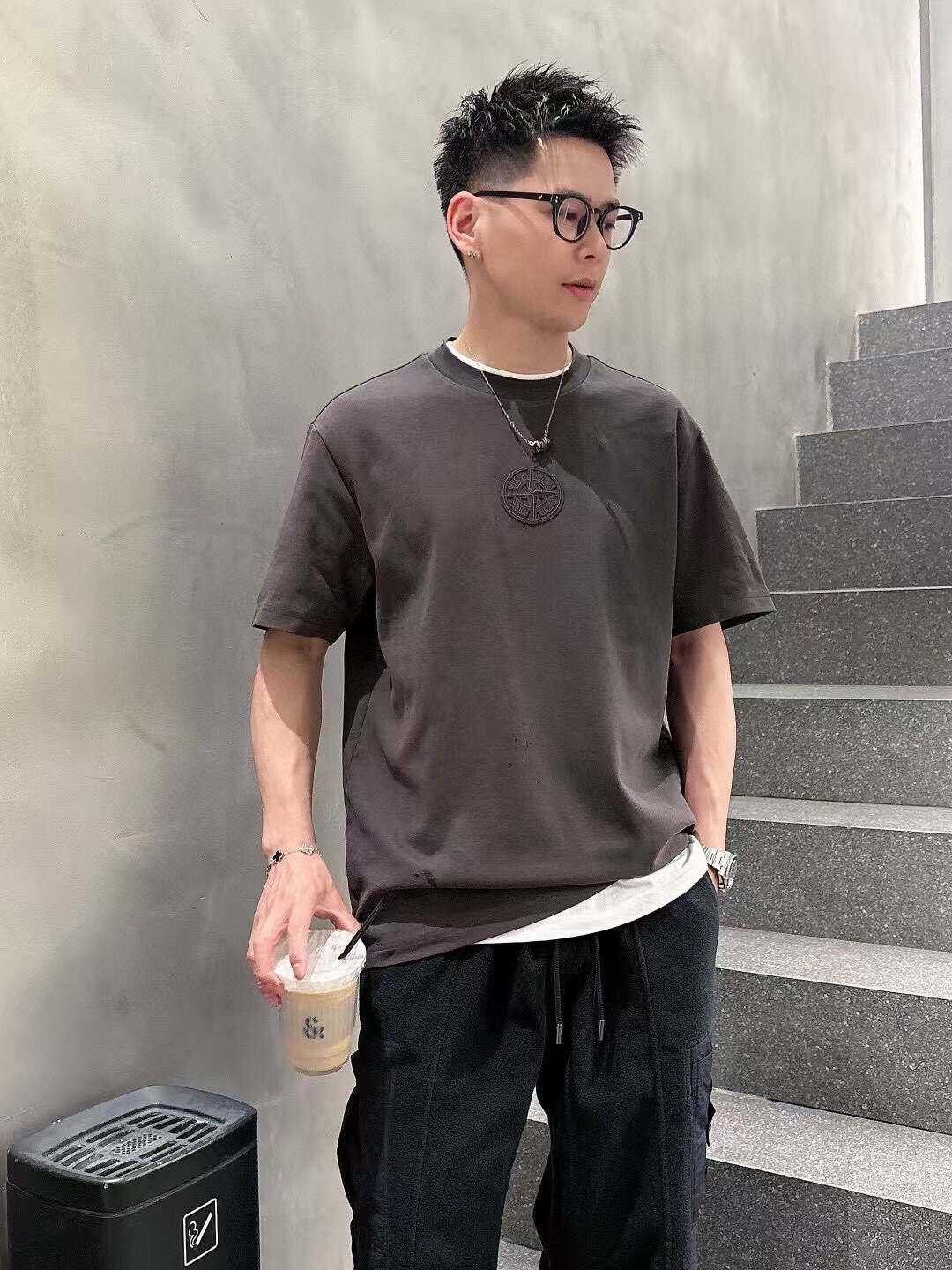 Dio 2025秋冬短袖系列尺码: M-3XL版型：微阔版型克重：270克重成份：碳素磨毛罗马棉平纹面料