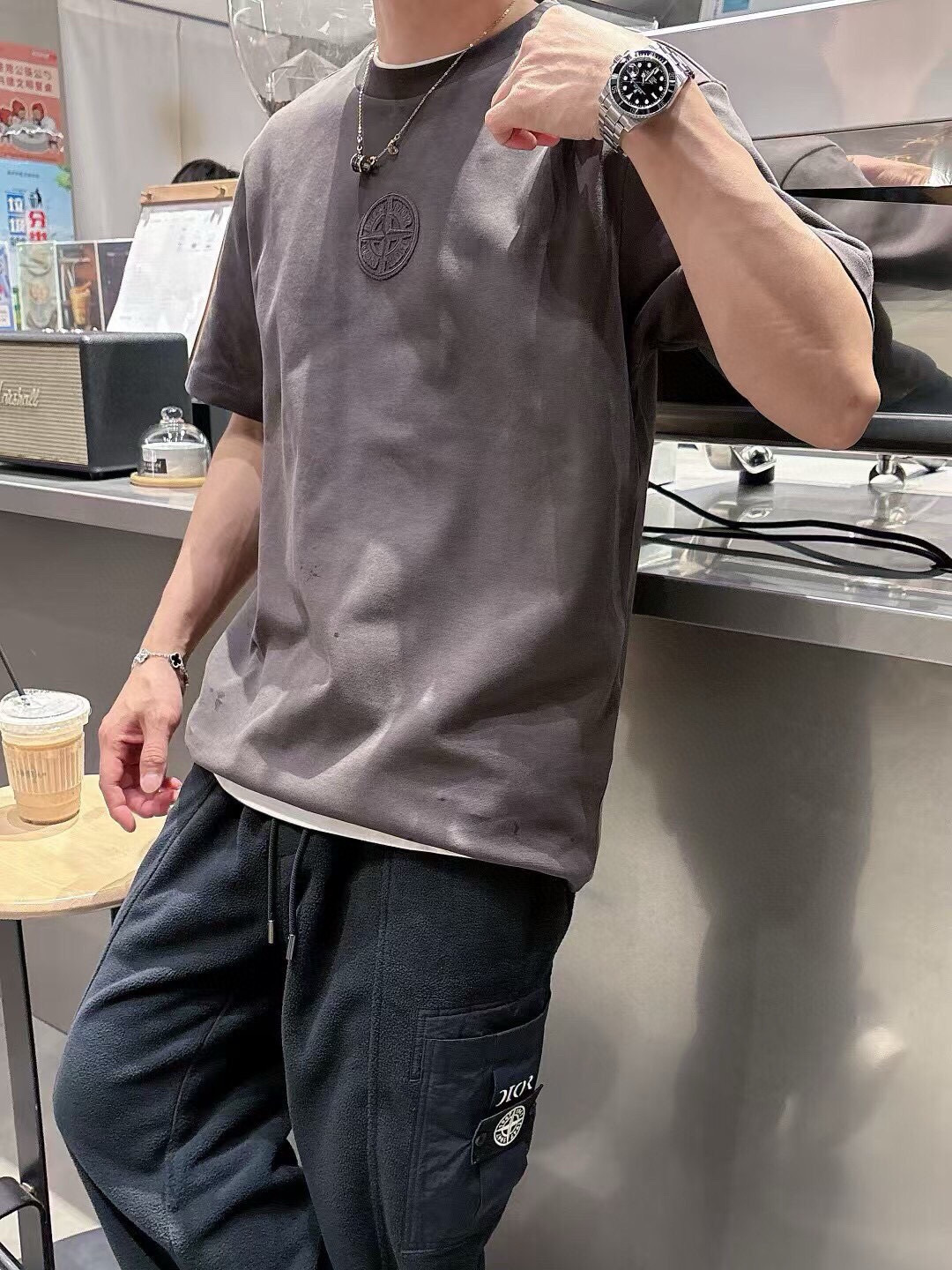 Dio 2025秋冬短袖系列尺码: M-3XL版型：微阔版型克重：270克重成份：碳素磨毛罗马棉平纹面料