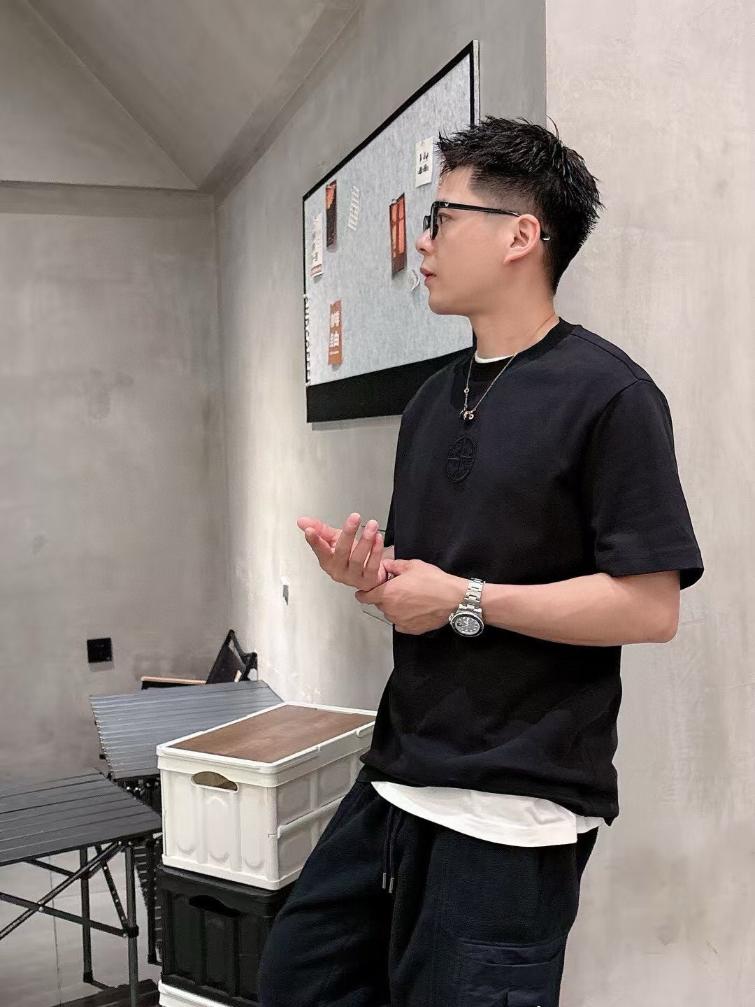 Dio 2025秋冬短袖系列尺码: M-3XL版型：微阔版型克重：270克重成份：碳素磨毛罗马棉平纹面料