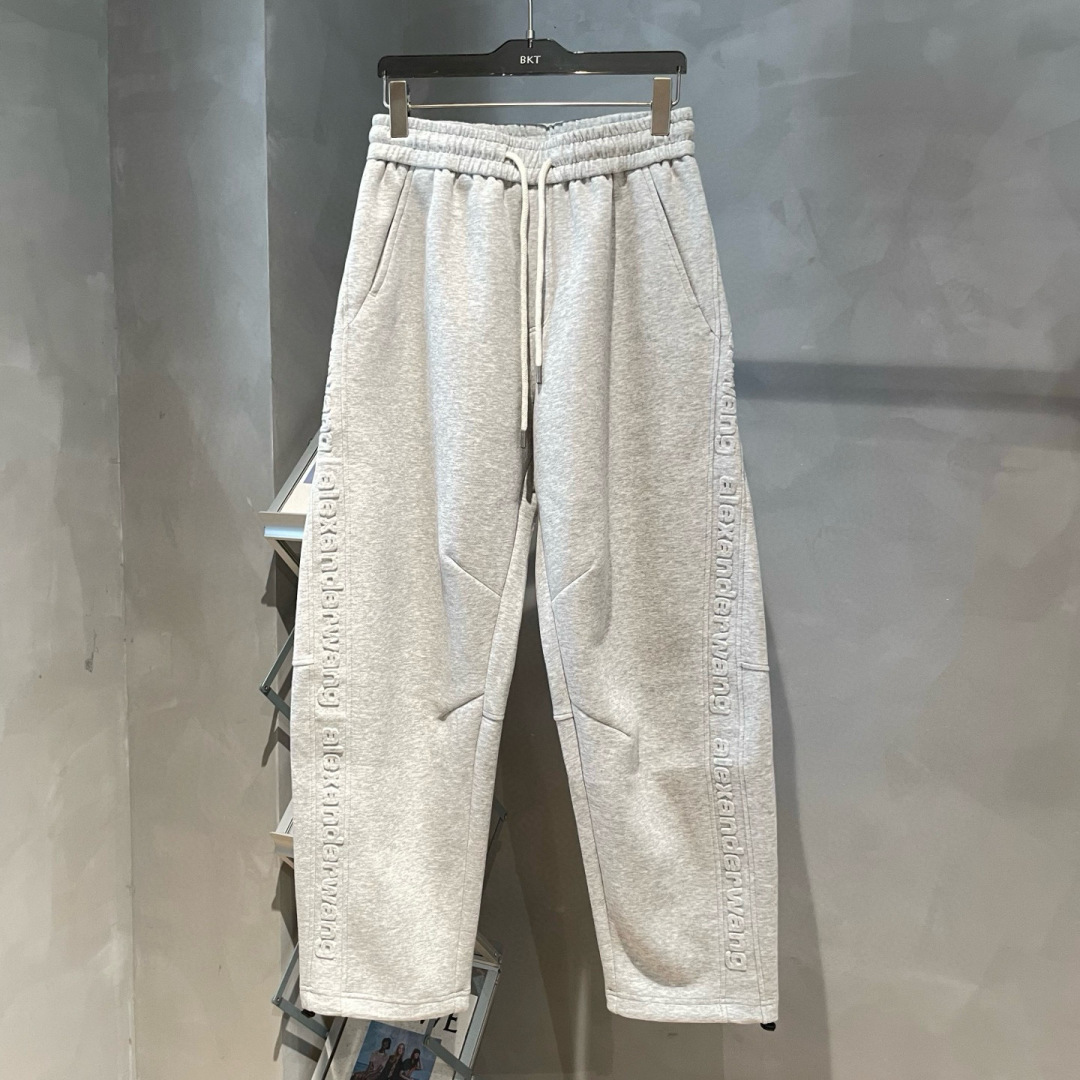 Alexander🌟秋冬新款设计感潮流直筒休闲裤🆕采用优质面料，具有质感，松紧腰带设计，超级时尚洋气！码