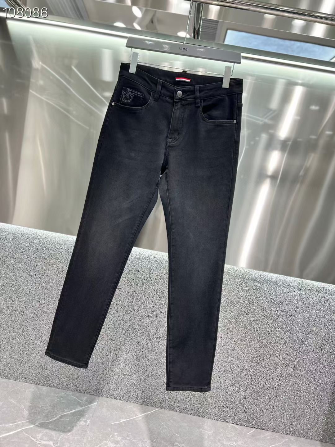 MK 𝟐𝟎𝟐𝟓秋冬上新高订轻奢牛仔 现货供应 特殊成份莱赛尔面料 𝟏𝟓𝟖𝟎# 烟灰 码数: 𝟐𝟗-𝟑𝟖