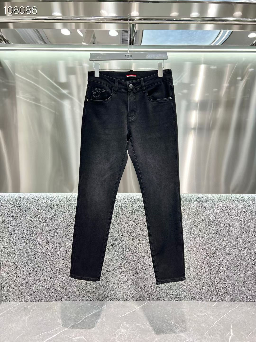 MK 𝟐𝟎𝟐𝟓秋冬上新高订轻奢牛仔 现货供应 特殊成份莱赛尔面料 𝟏𝟓𝟖𝟎# 烟灰 码数: 𝟐𝟗-𝟑𝟖