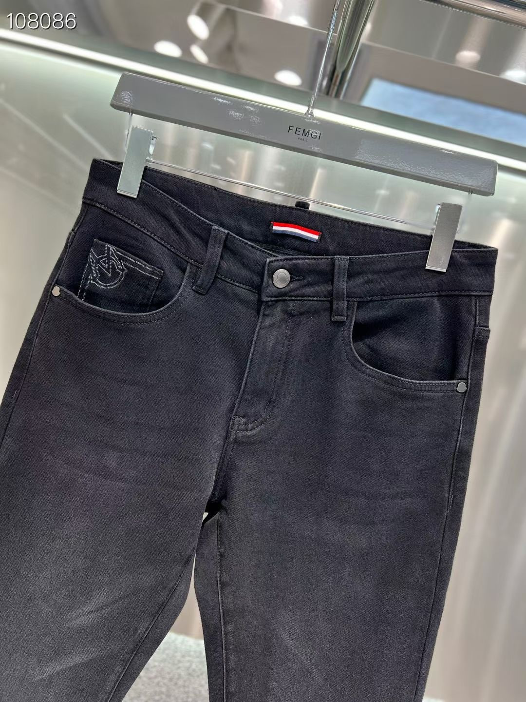 MK 𝟐𝟎𝟐𝟓秋冬上新高订轻奢牛仔 现货供应 特殊成份莱赛尔面料 𝟏𝟓𝟖𝟎# 烟灰 码数: 𝟐𝟗-𝟑𝟖