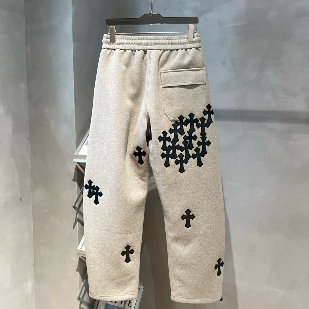 克罗心🌟秋冬新款设计感潮流直筒休闲裤🆕采用优质面料，具有质感，松紧腰带设计，超级时尚洋气！码数：S-3X