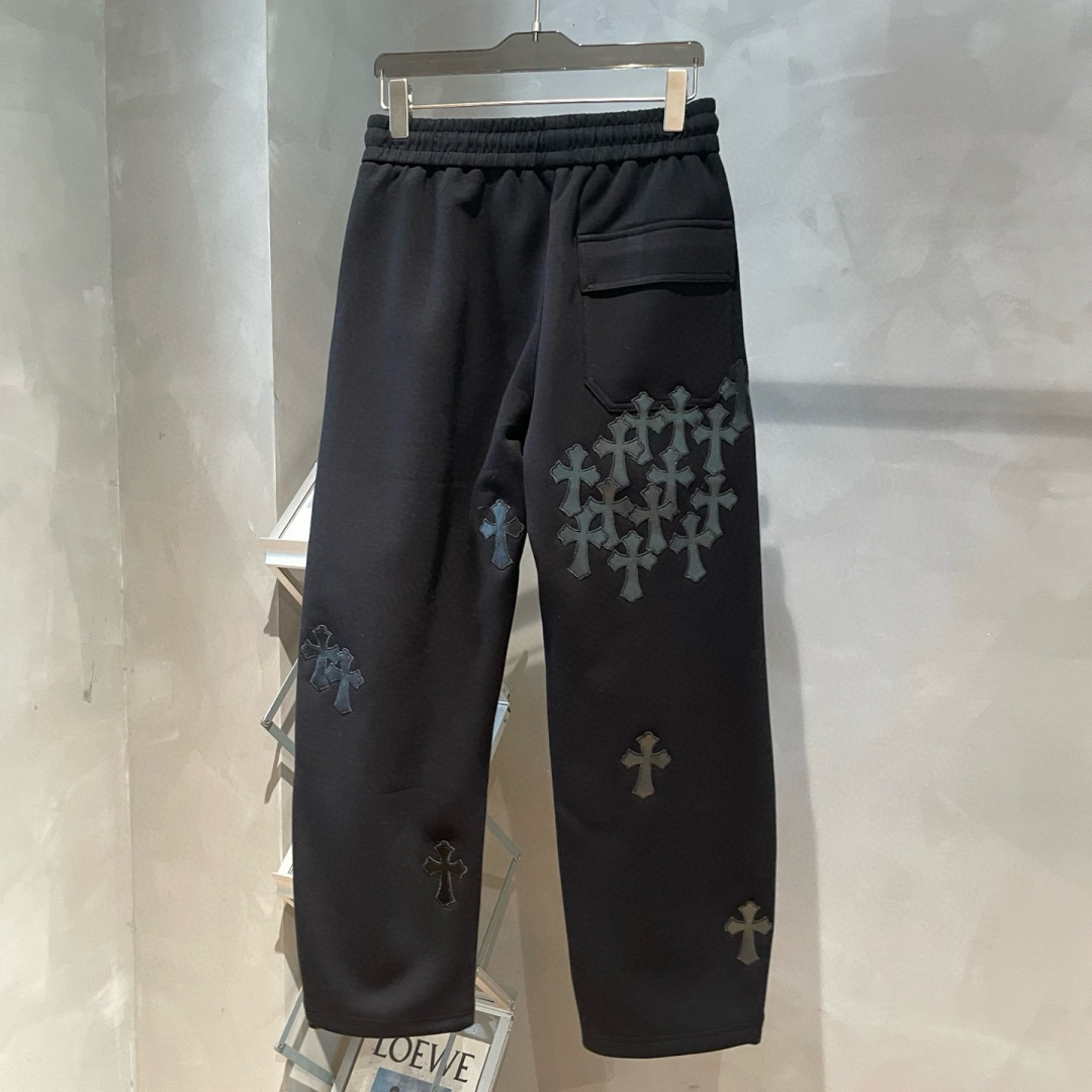 克罗心🌟秋冬新款设计感潮流直筒休闲裤🆕采用优质面料，具有质感，松紧腰带设计，超级时尚洋气！码数：S-3X