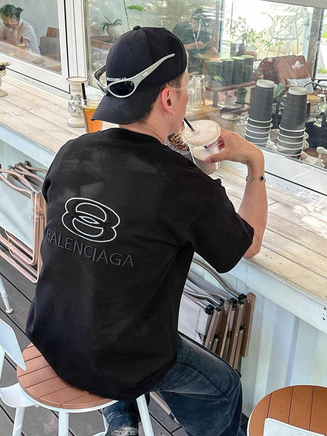 25新款磨毛短袖阔版T恤颜色：黑，白，灰尺码：XS-XL