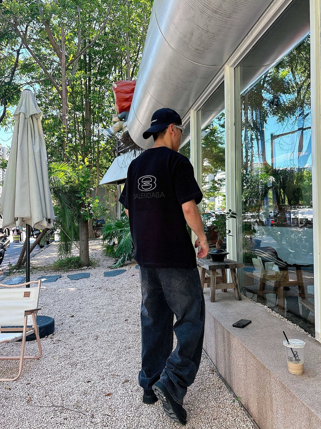 25新款磨毛短袖阔版T恤颜色：黑，白，灰尺码：XS-XL