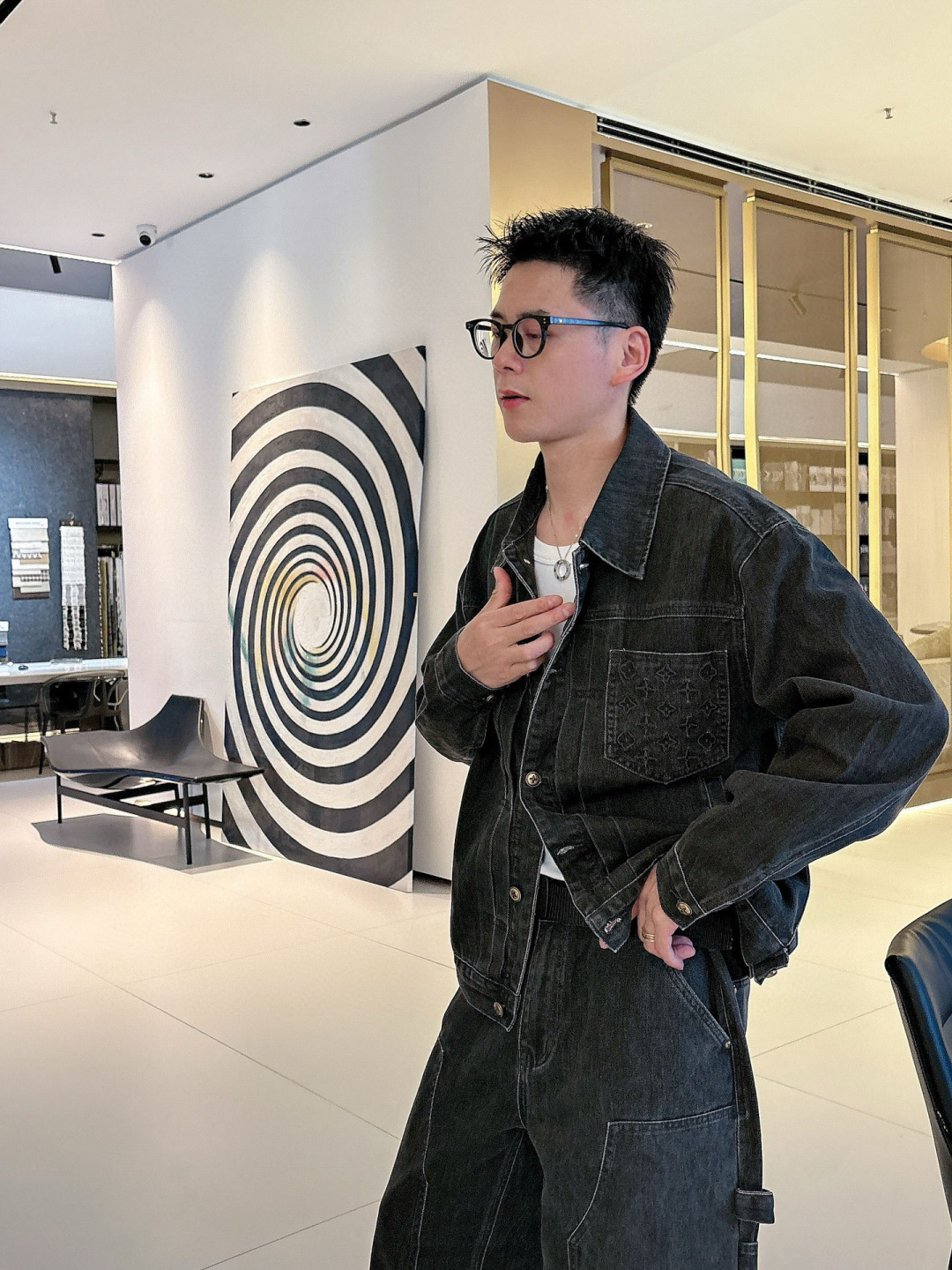 2025秋冬新款驴家牛仔衣M-3XL