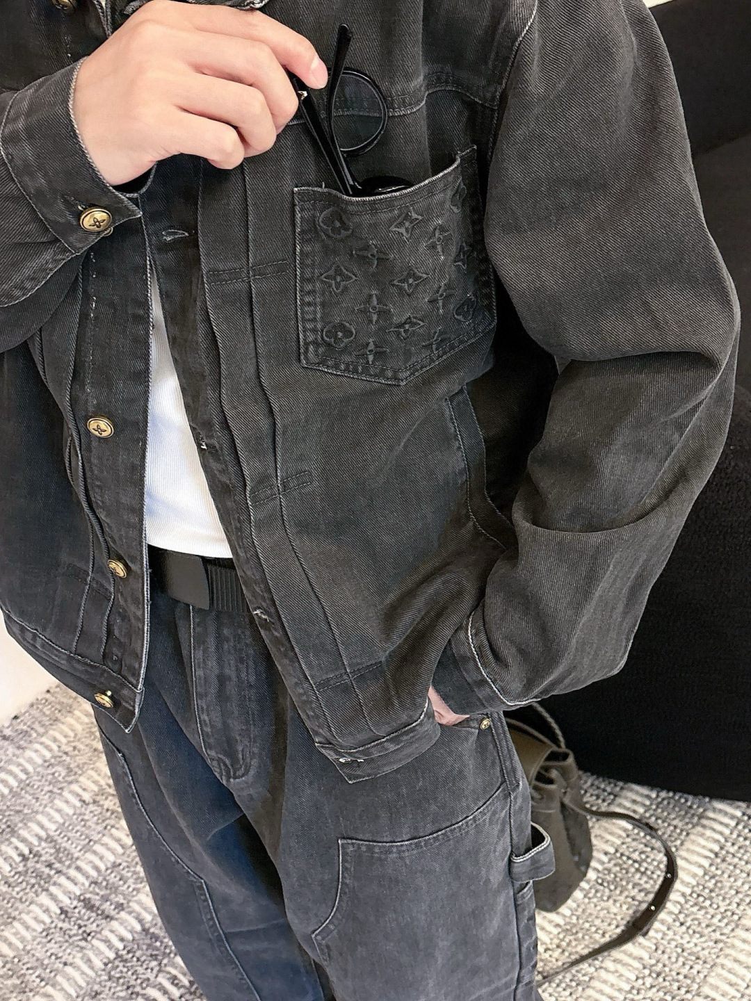2025秋冬新款驴家牛仔衣M-3XL