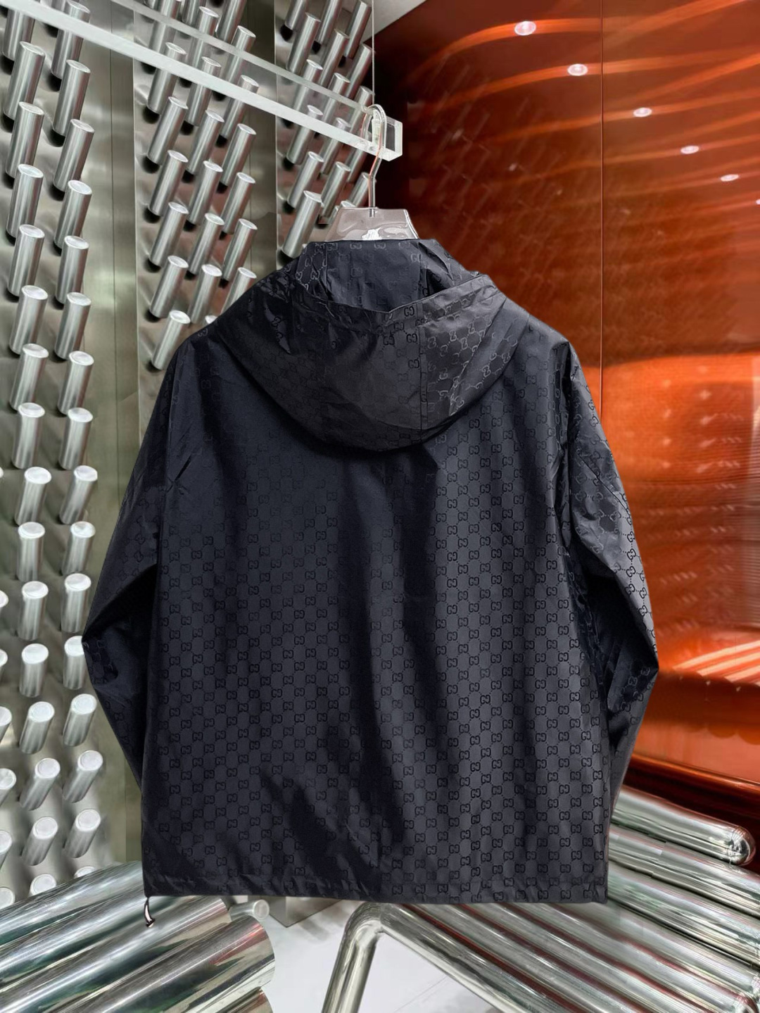 古奇 官网同款，提前发售！2025ss开秋新款男士夹克外套，原单三标齐全高端版本！，专柜定制面料 透气舒