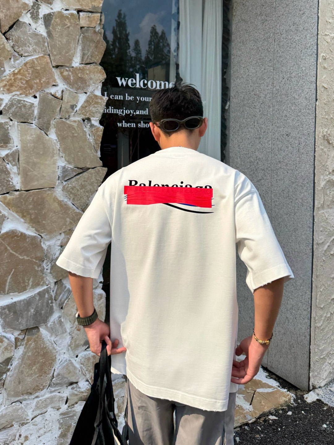 新款秋冬高克重T恤🆕颜色：黑，白，粉码数：XS-XL款号：52118