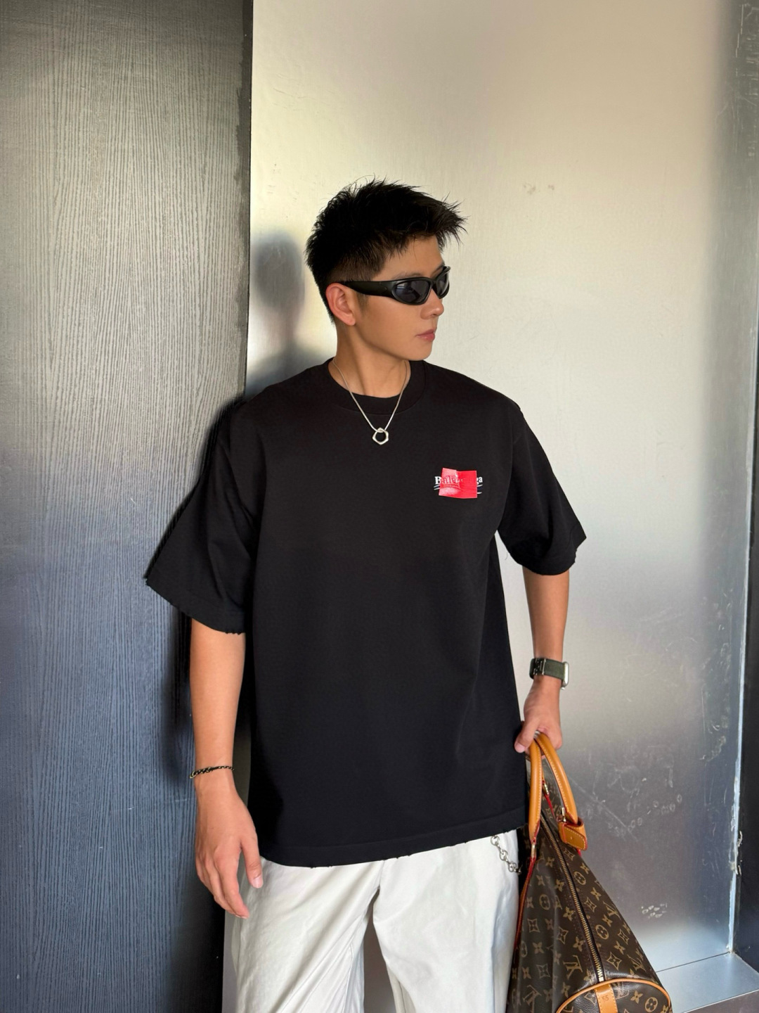 新款秋冬高克重T恤🆕颜色：黑，白，粉码数：XS-XL款号：52118