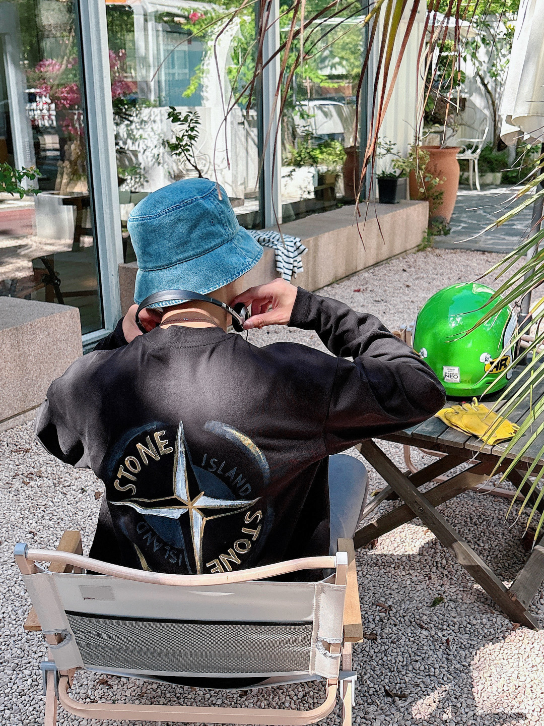 2025秋冬季新款石头岛手绘长袖S-XL