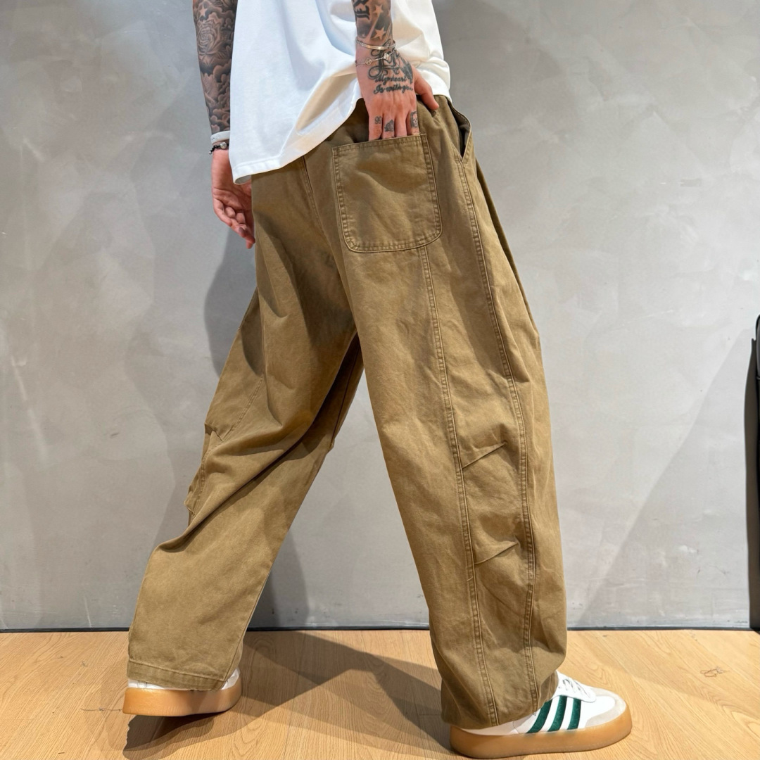 YMM🌟秋冬新款休闲裤🆕采用优质面料，具有质感，松紧腰带拼接设计，超级时尚洋气！码数：S-2XL 男女同