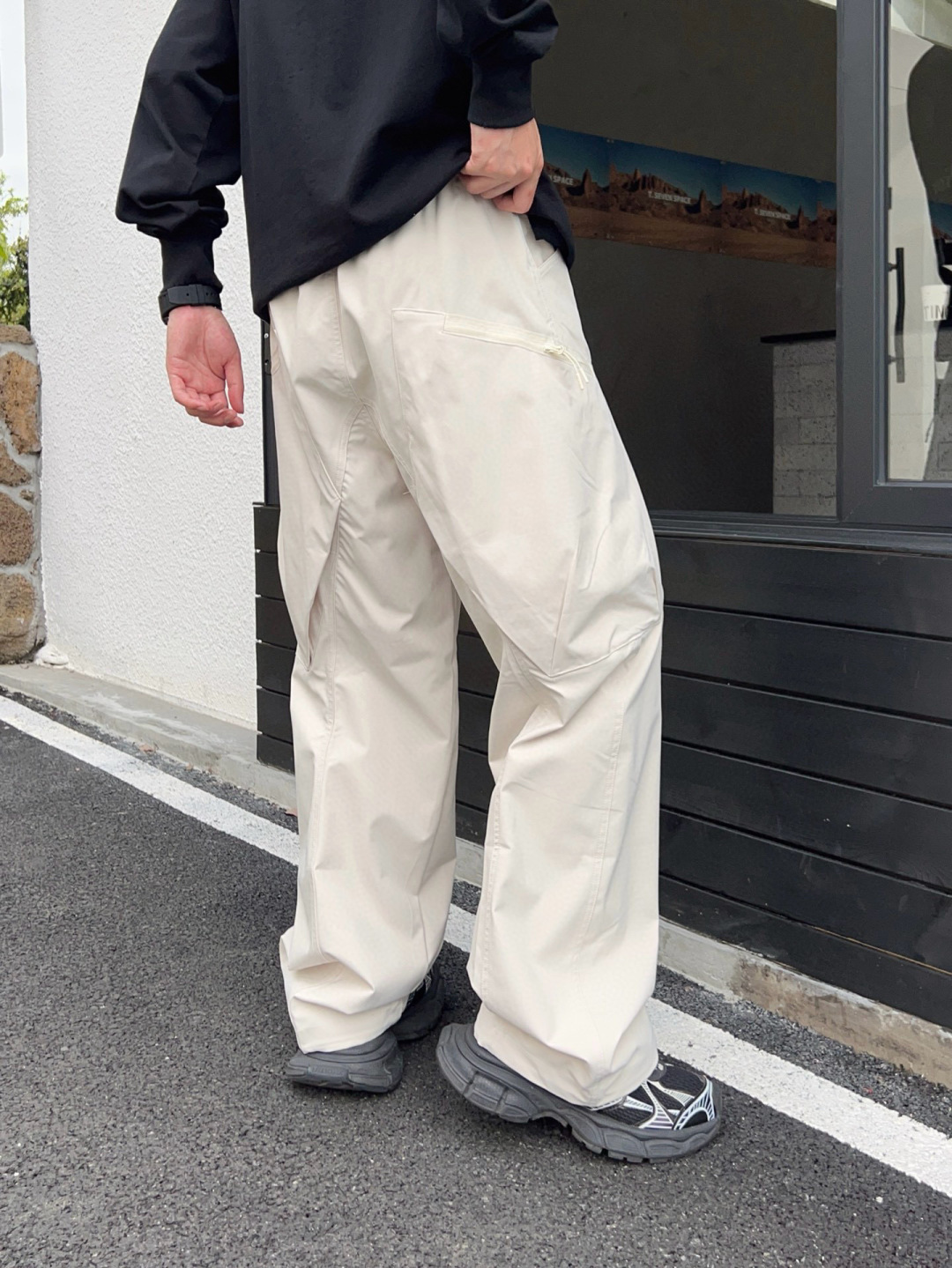 秋季裤子🆕颜色：黑，杏码数：M-3XL