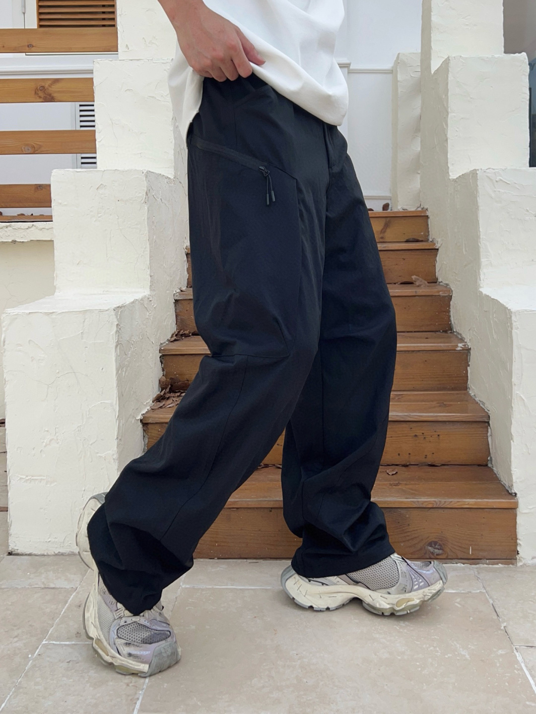 秋季裤子🆕颜色：黑，杏码数：M-3XL