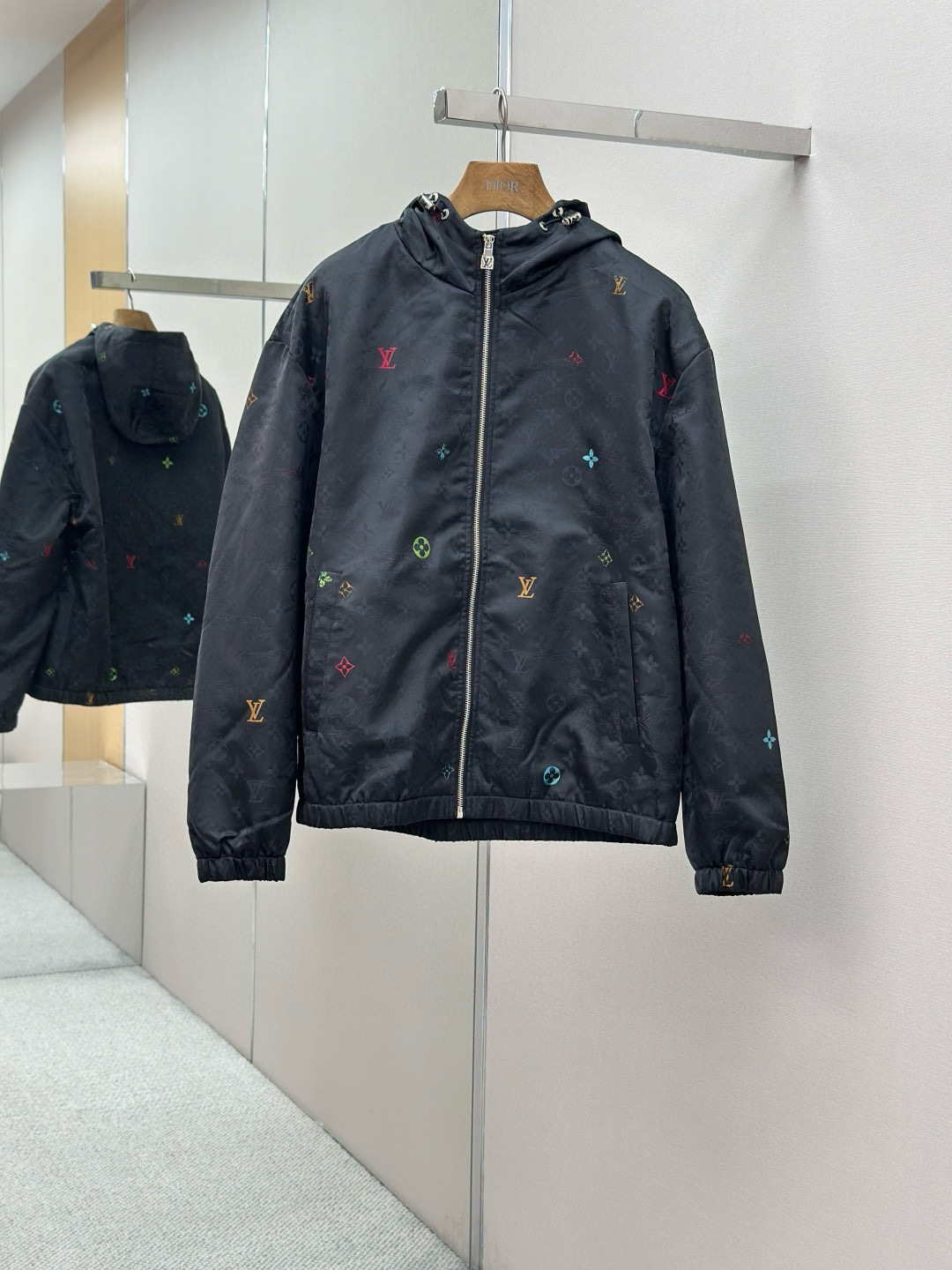 LV 官网同款，三标齐全！2025秋冬新款男士夹克外套，时尚休闲高端版本！专柜定制面料 透气舒适度高，细