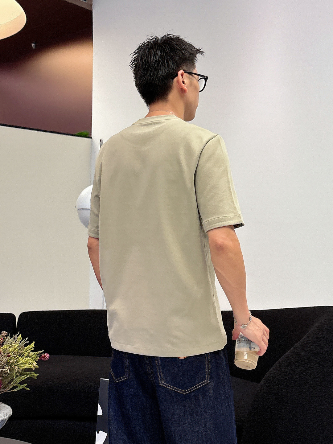 NEW新品 91001🎉微阔短袖T系列季度：2025秋冬颜色：黑色 白色 卡其绿尺码: m-5xL版型：