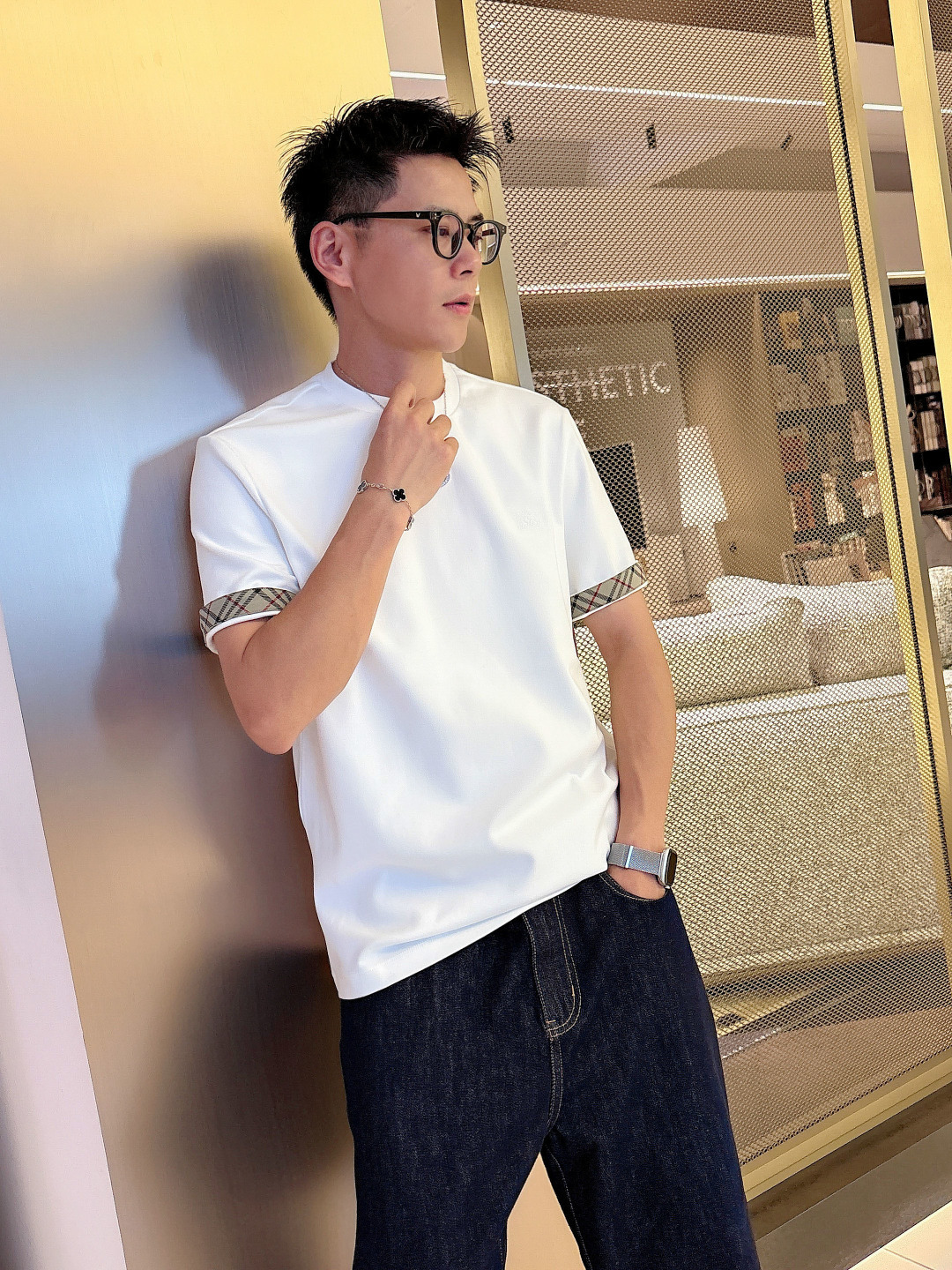 NEW新品 91001🎉微阔短袖T系列季度：2025秋冬颜色：黑色 白色 卡其绿尺码: m-5xL版型：