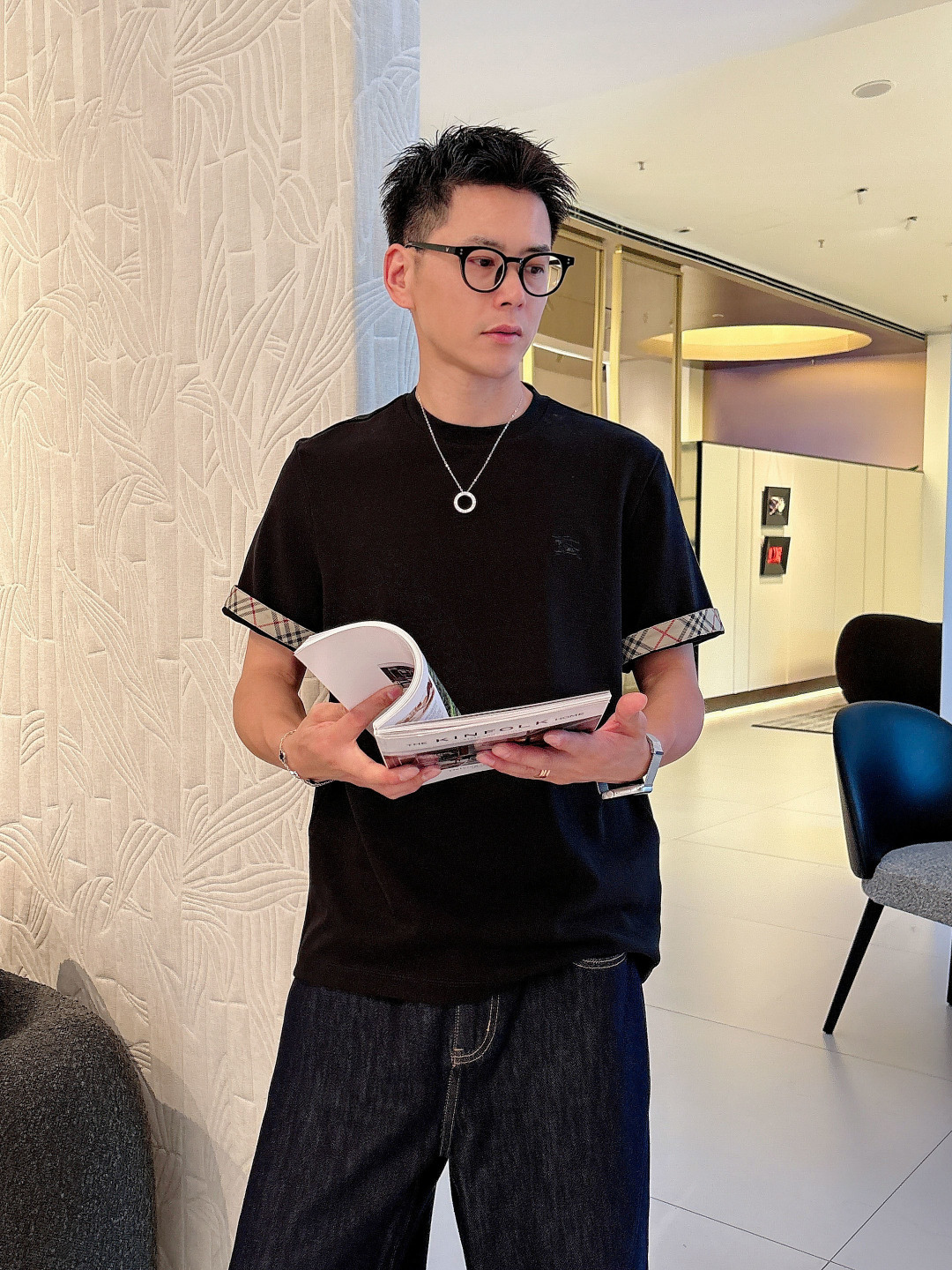 NEW新品 91001🎉微阔短袖T系列季度：2025秋冬颜色：黑色 白色 卡其绿尺码: m-5xL版型：