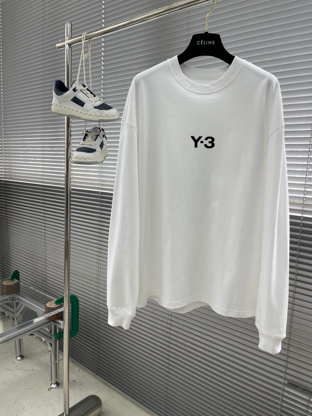 Y-3 Cotton Long Sleeve T-Shirt with Logo, Casual and Stylish Unisex Top