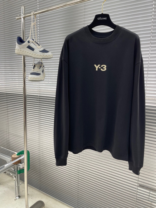 Y-3 Classic Logo Cotton Sweatshirt Long Sleeve Pullover Unisex S-XL 5 Y-3 Classic Logo Cotton Sweatshirt Long Sleeve Pullover Unisex S-XL