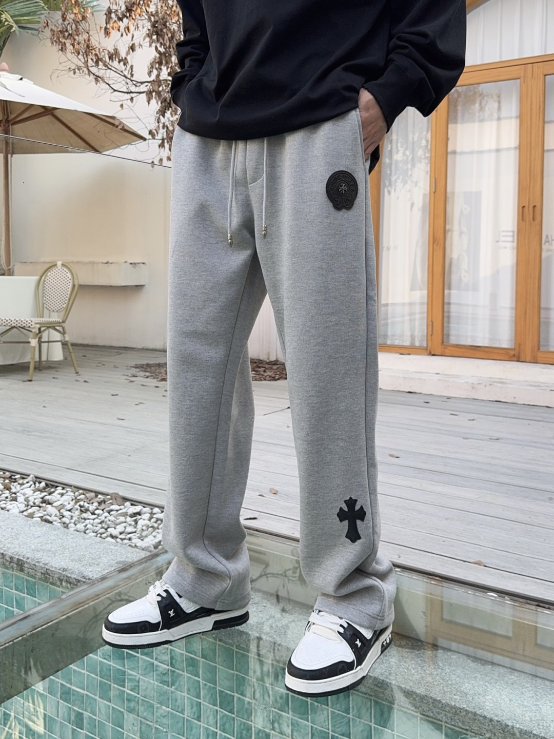 2025秋冬新款克罗心厚款休闲裤码数 : M-L-XL-2XL-3XL