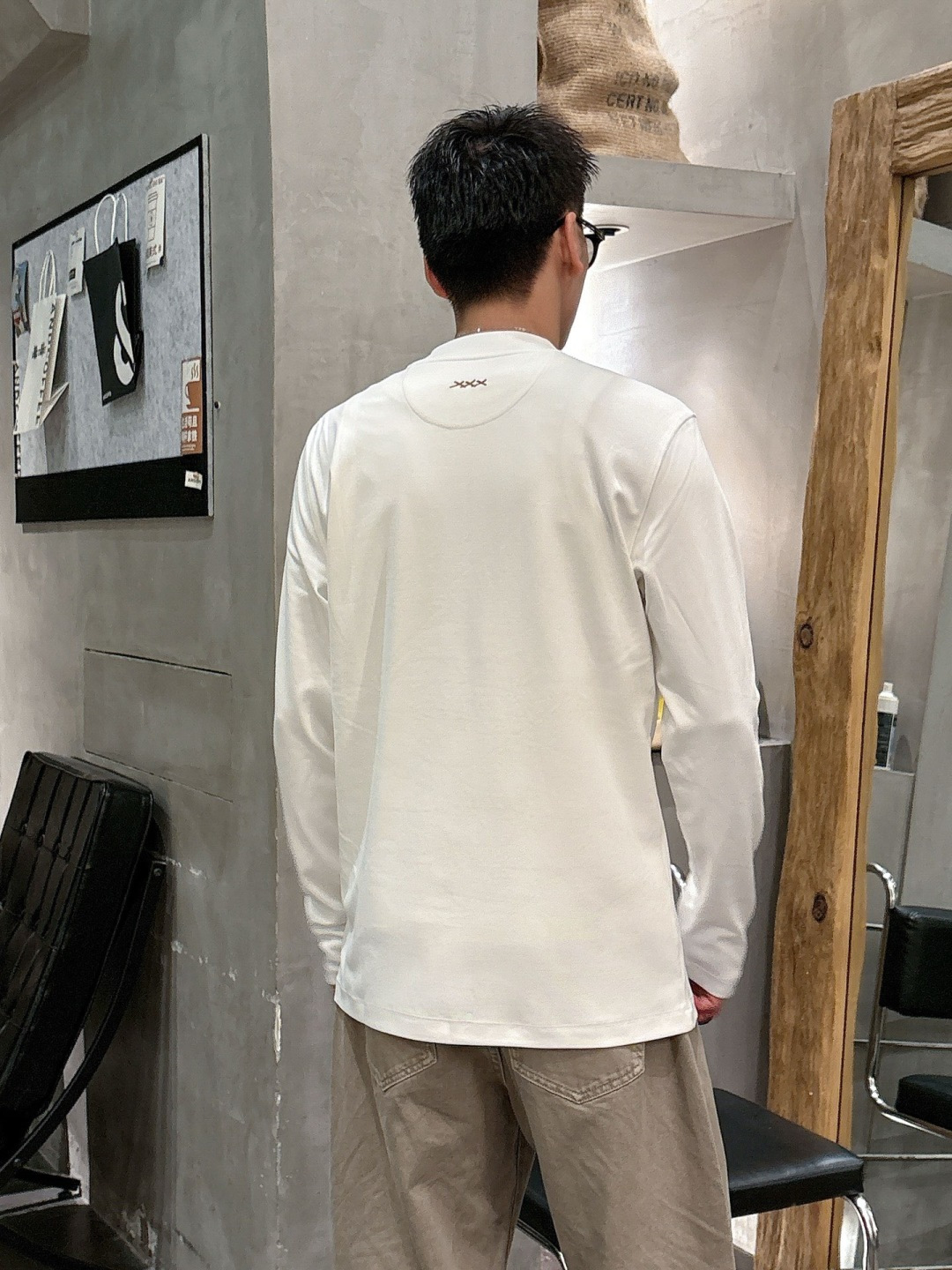 Z ZEGN 2025秋冬系列长袖打底衫码数：M-5XL 常规版型棉莫代尔打底。精选棉与莫代尔混纺面料，