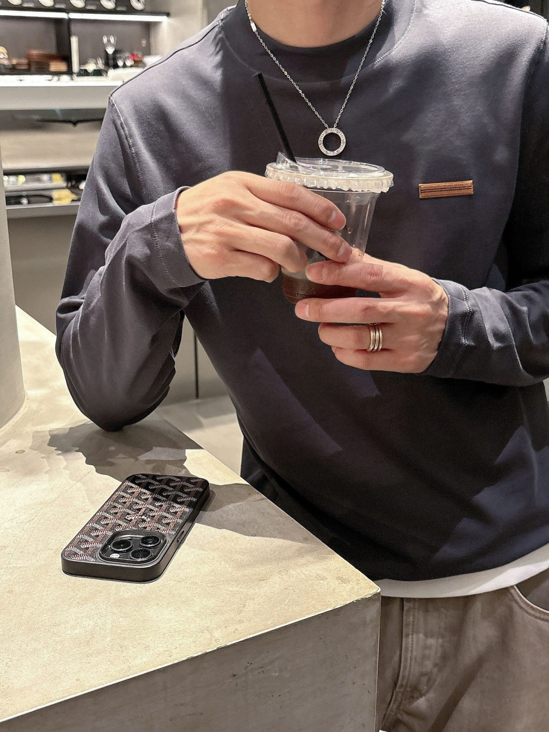 Z ZEGN 2025秋冬系列长袖打底衫码数：M-5XL 常规版型棉莫代尔打底。精选棉与莫代尔混纺面料，