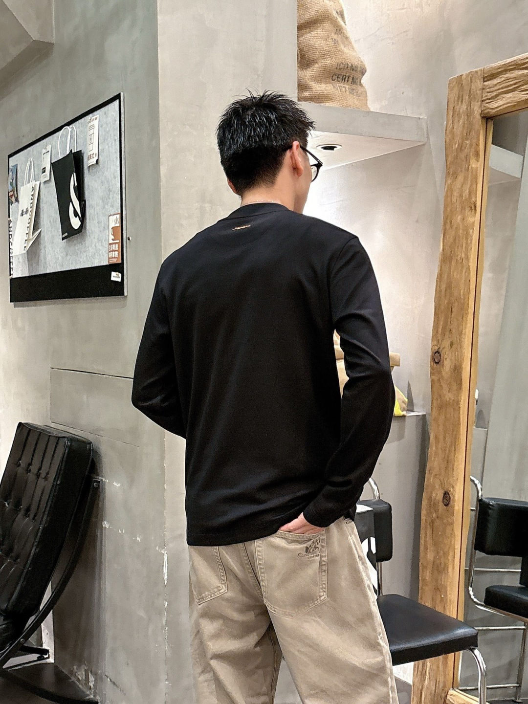 Z ZEGN 2025秋冬系列长袖打底衫码数：M-5XL 常规版型棉莫代尔打底。精选棉与莫代尔混纺面料，