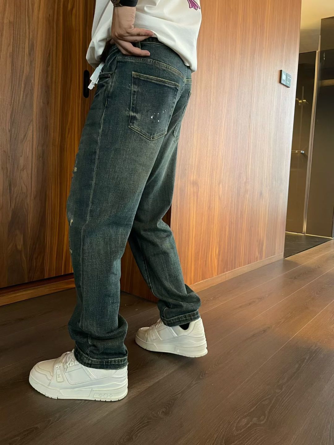 秋冬新款牛仔裤小直筒裤型29-36