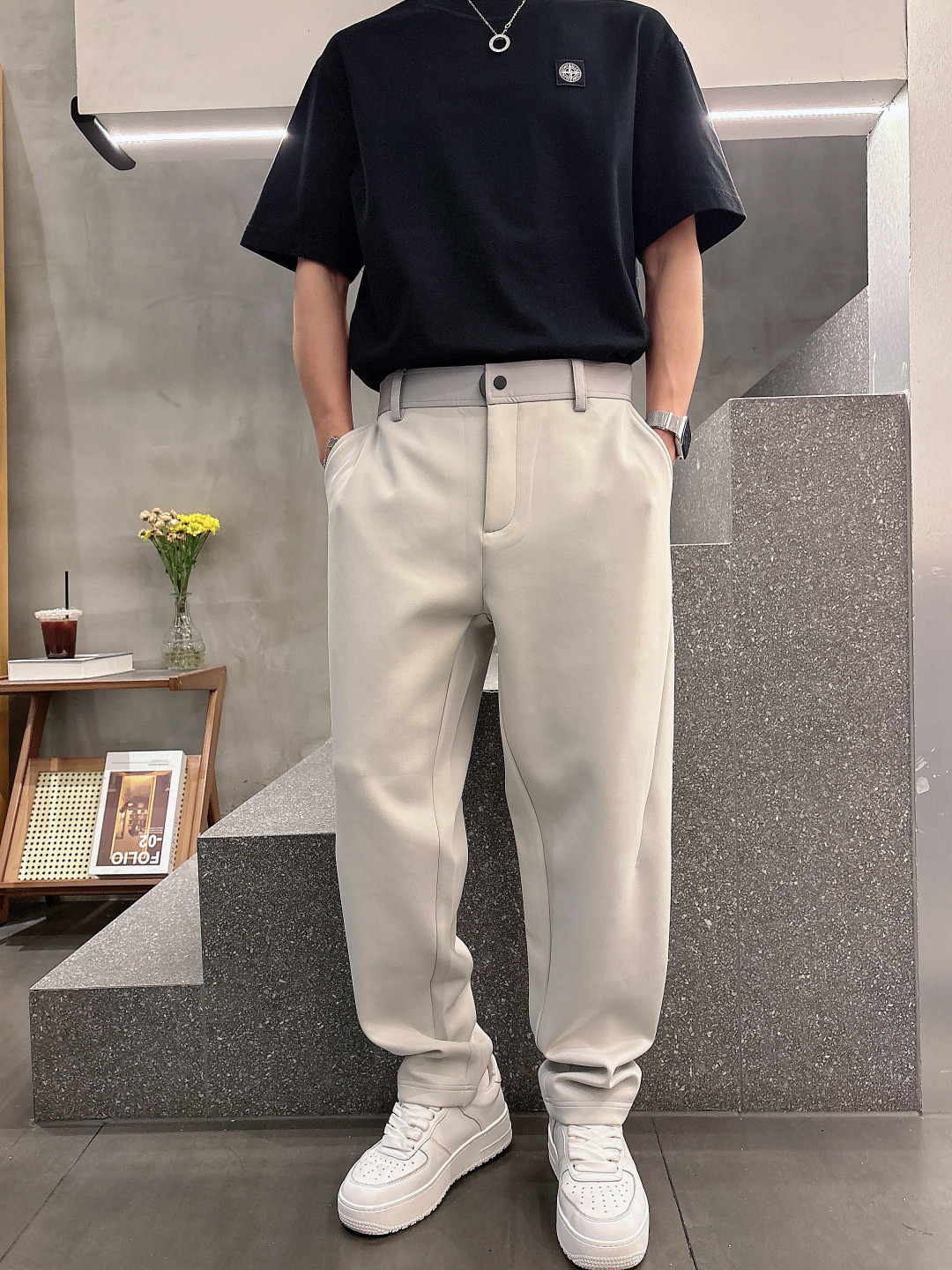 2025 S/S New 新品颜色：黑色 灰色尺码：M—3XL码 休闲合身版型P.S：休闲长裤，采用超柔