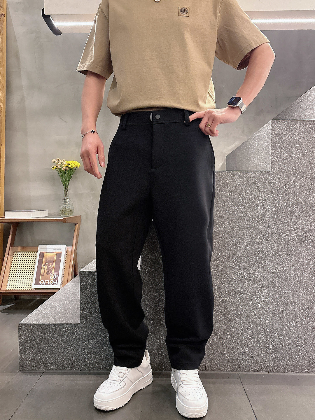 2025 S/S New 新品颜色：黑色 灰色尺码：M—3XL码 休闲合身版型P.S：休闲长裤，采用超柔