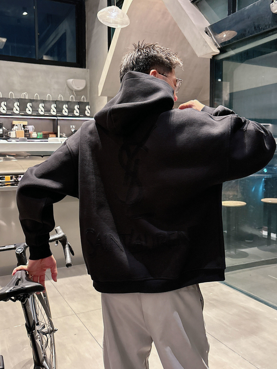 2025秋冬新款YSL重工艺烧花厚款外套码数 : S-XL