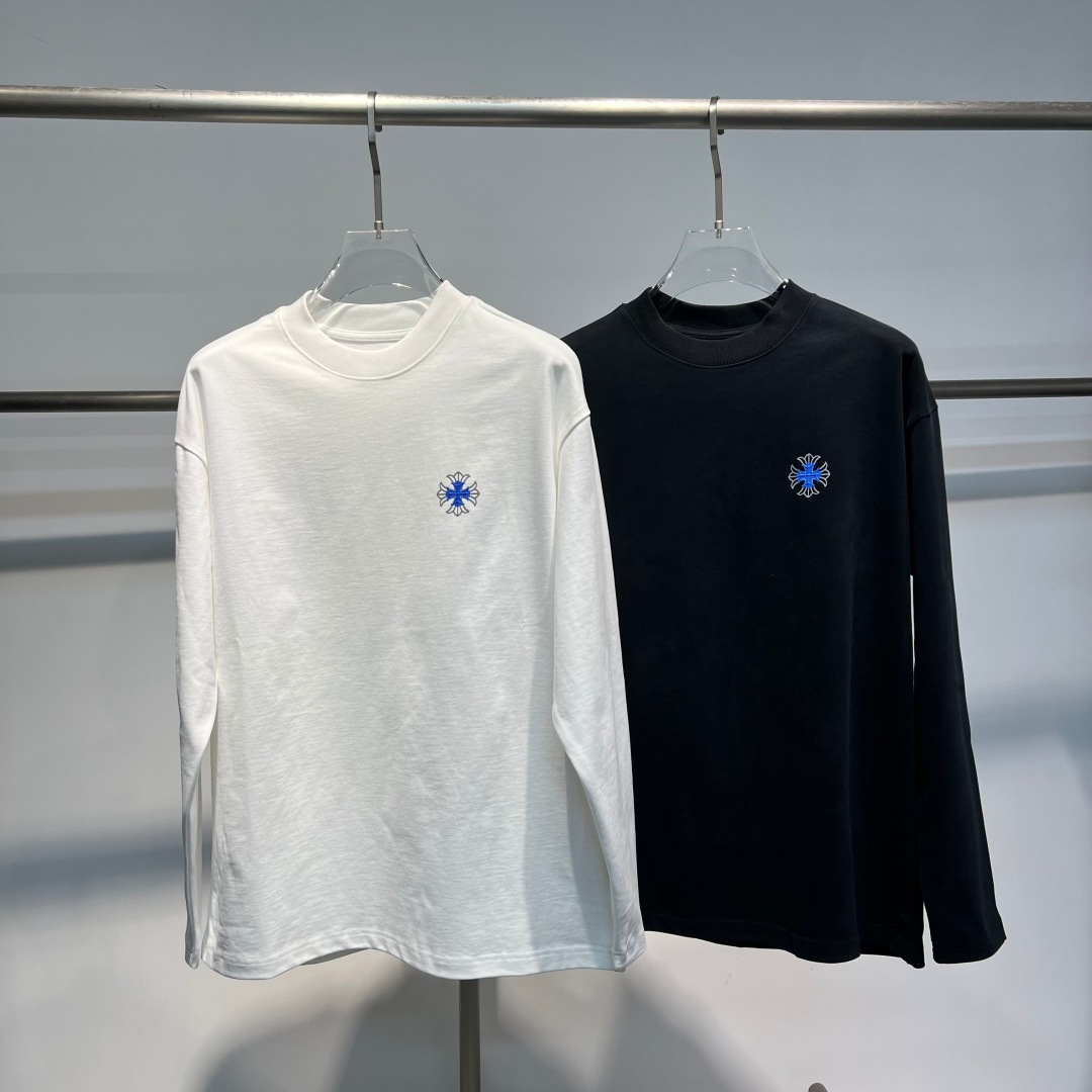 25新款磨毛长袖阔版T恤颜色：黑，白尺码：S-2XL