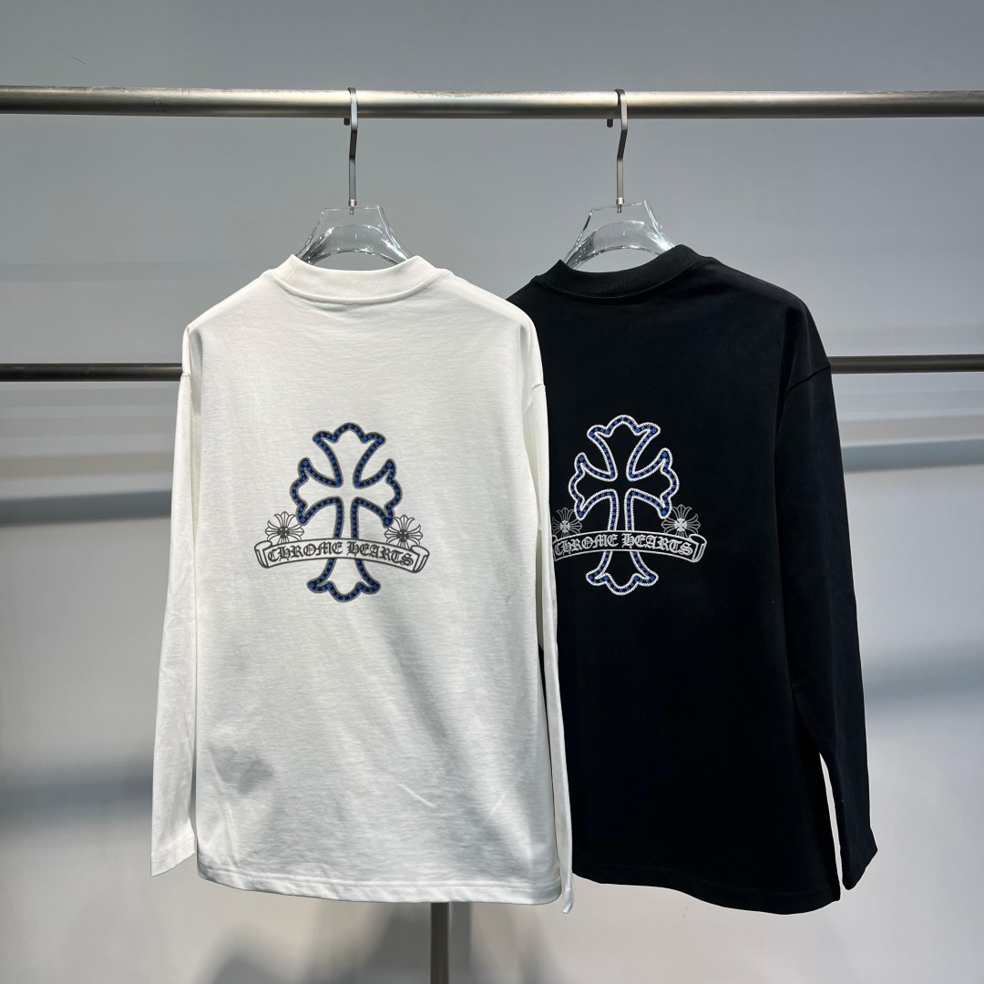 25新款磨毛长袖阔版T恤颜色：黑，白尺码：S-2XL