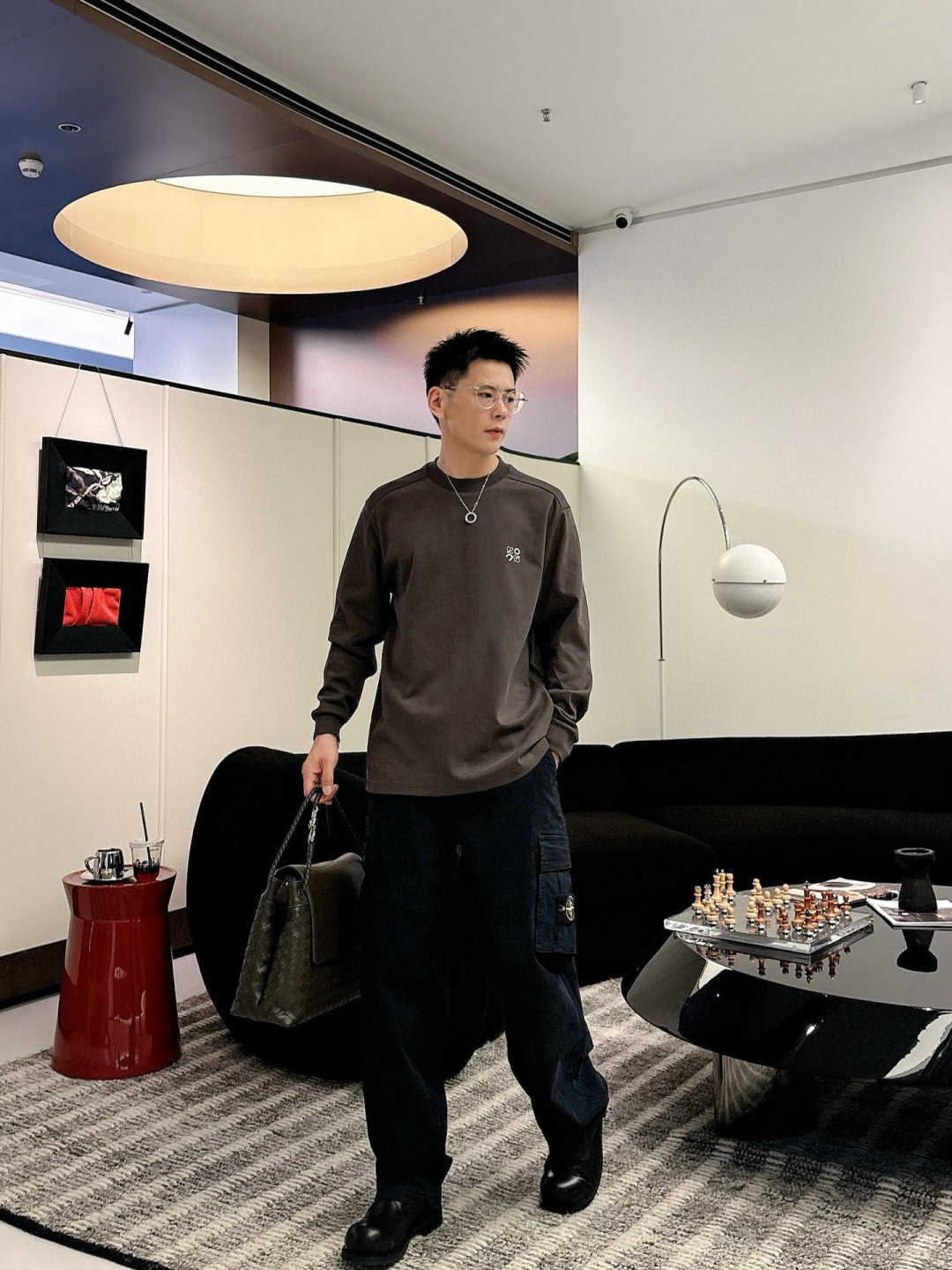 LOEW 2025秋冬系列长袖T恤码数：M-5XL 微阔版型潮流罗马磨毛。面料表面刷毛做磨毛工艺与特殊罗