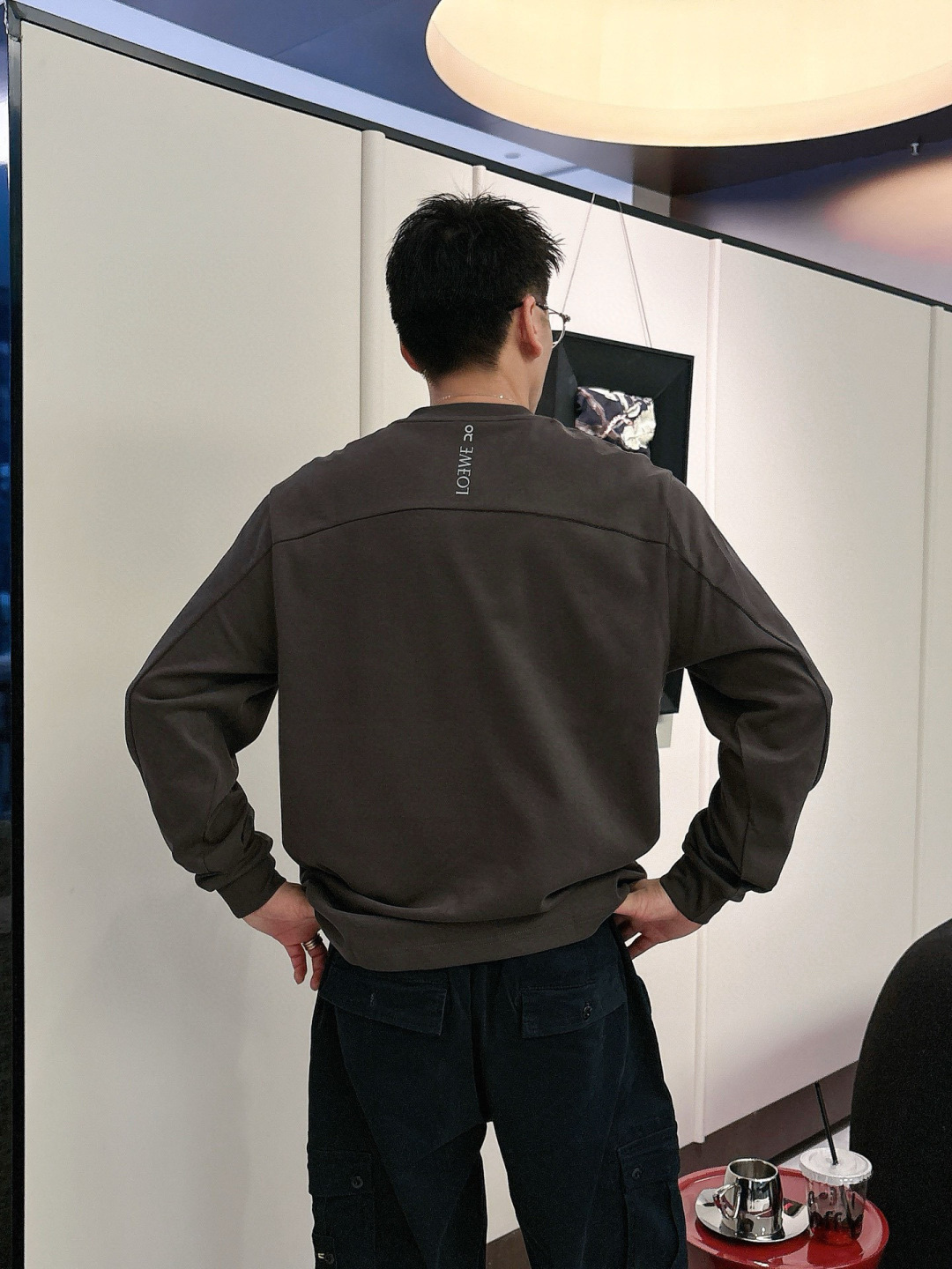 LOEW 2025秋冬系列长袖T恤码数：M-5XL 微阔版型潮流罗马磨毛。面料表面刷毛做磨毛工艺与特殊罗