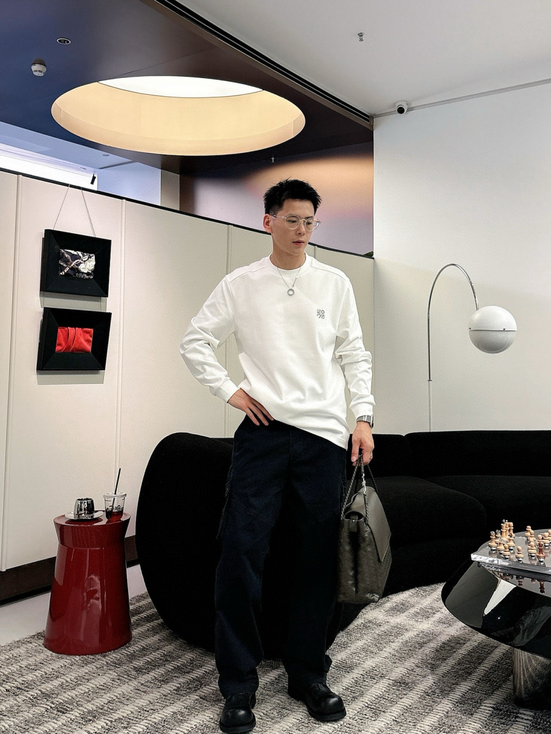 LOEW 2025秋冬系列长袖T恤码数：M-5XL 微阔版型潮流罗马磨毛。面料表面刷毛做磨毛工艺与特殊罗