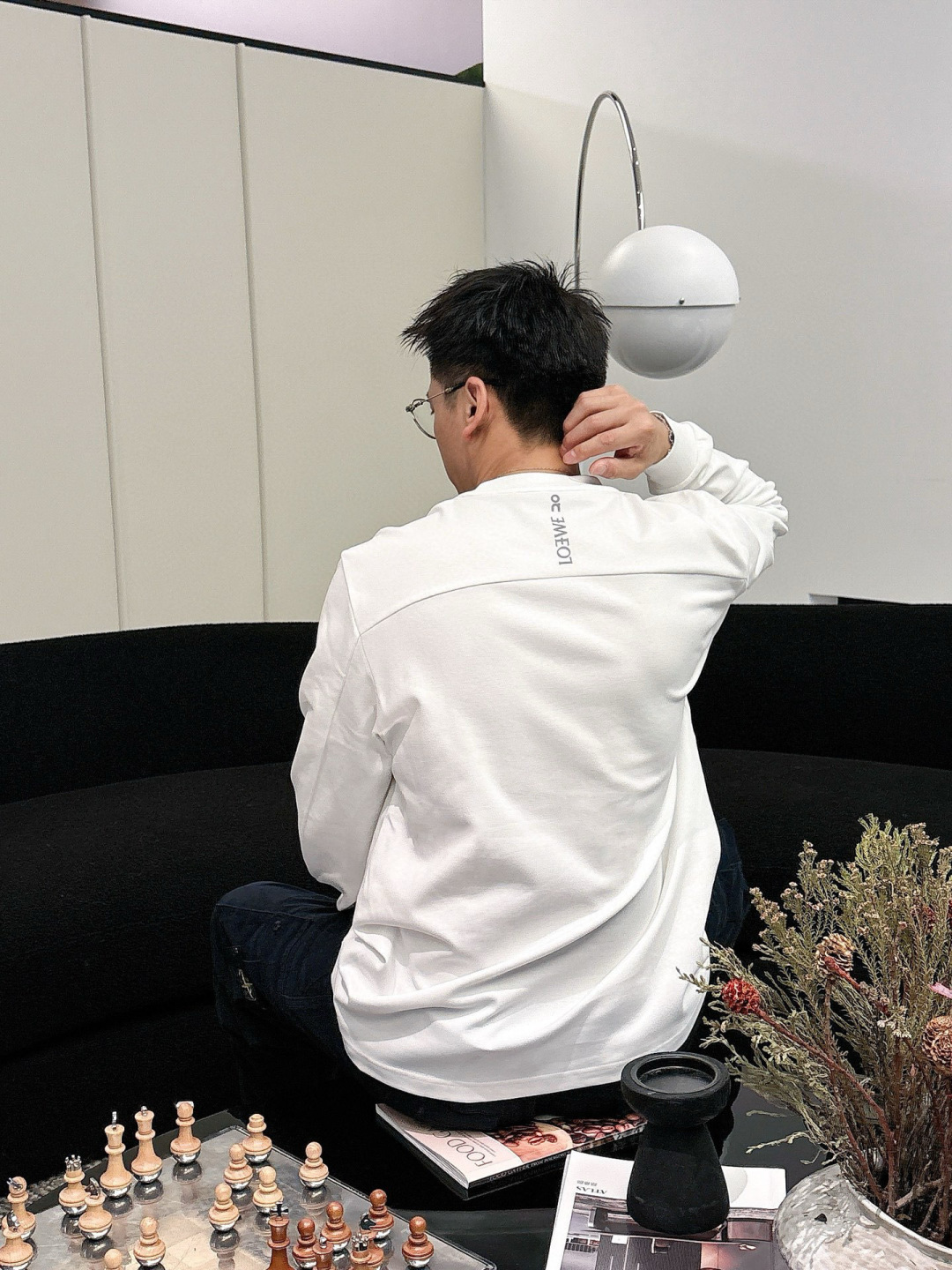 LOEW 2025秋冬系列长袖T恤码数：M-5XL 微阔版型潮流罗马磨毛。面料表面刷毛做磨毛工艺与特殊罗