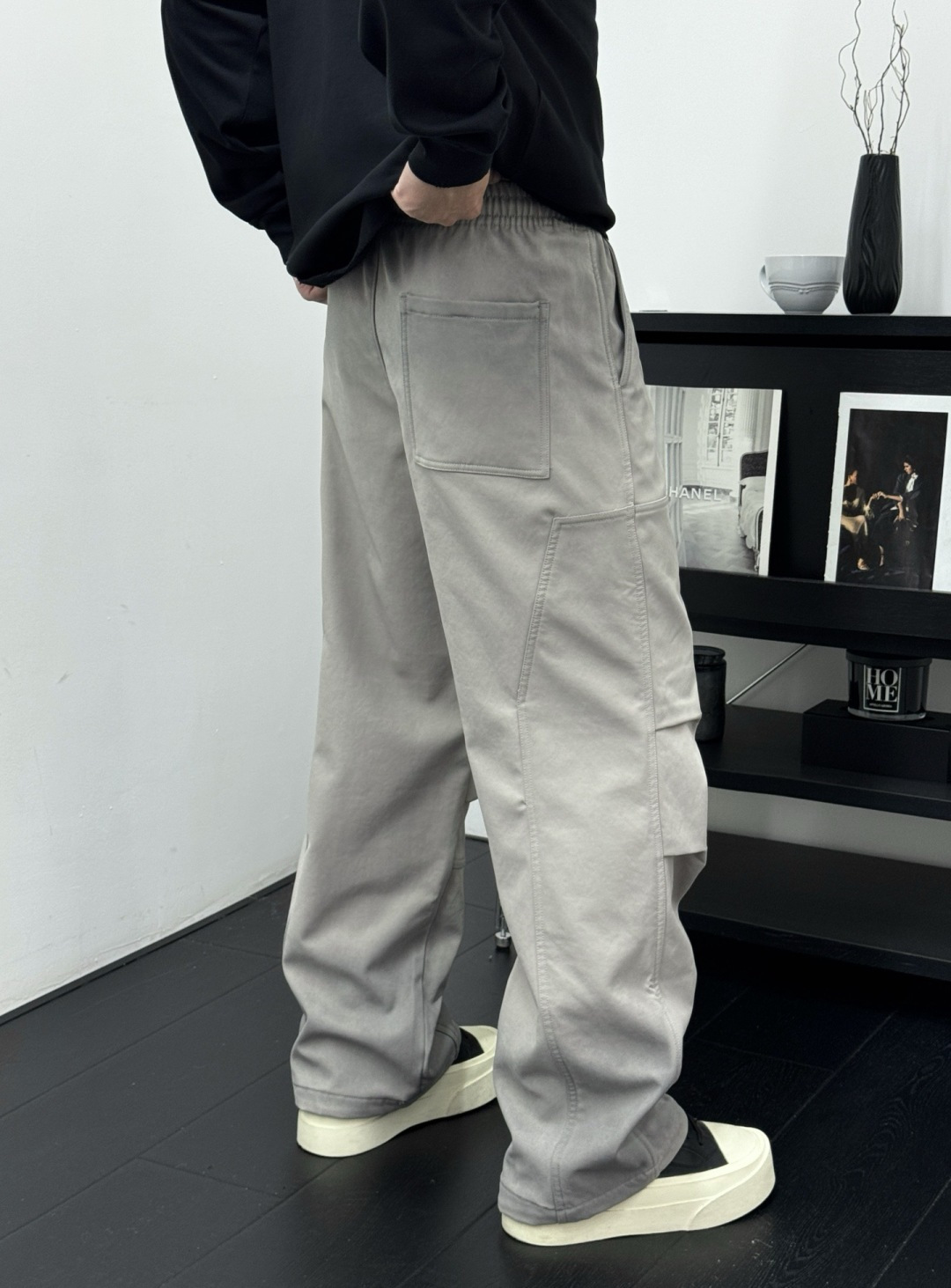 新款秋冬加绒裤子[庆祝][庆祝]码数：M-3xL颜色：黑，灰款号：5068-H