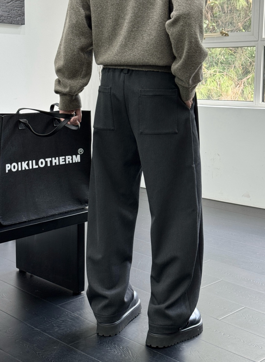 塞琳 新款秋冬加绒裤子🆕颜色：黑，灰码数：M-3XL款号：5235