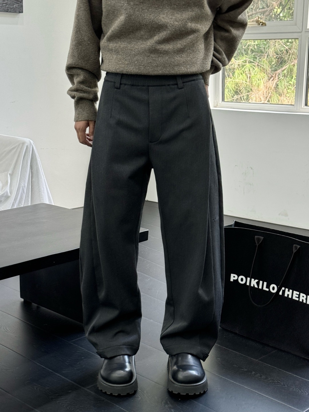 塞琳 新款秋冬加绒裤子🆕颜色：黑，灰码数：M-3XL款号：5235