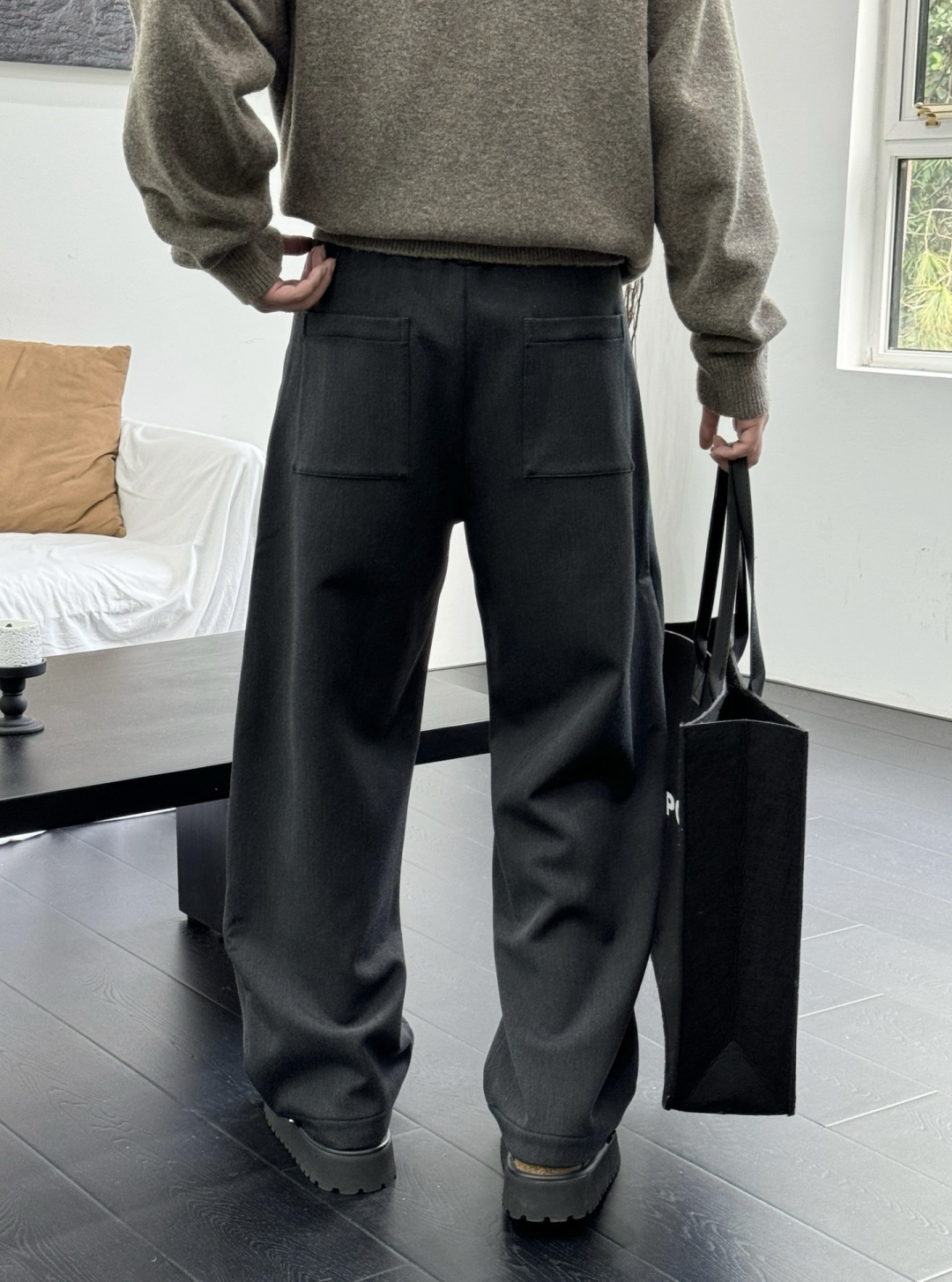 塞琳 新款秋冬加绒裤子🆕颜色：黑，灰码数：M-3XL款号：5235